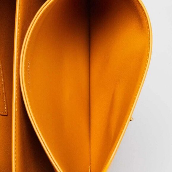 Yves Saint Laurent Yellow Leather Le Maillon Crossbody Bag - Picture 11 of 12